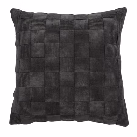 Check kuddfodral Grå 45x45