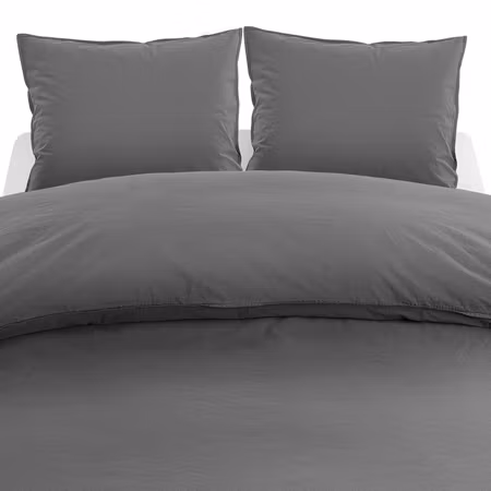 Percale Grå Bäddset Dubbeltäcke 220x210