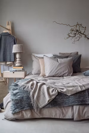 Washed Khaki Bäddset Enkeltäcke 150x210