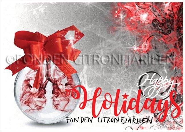 Julkort - Happy Holidays