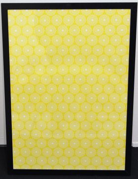Pappersark el poster Mandala, gul