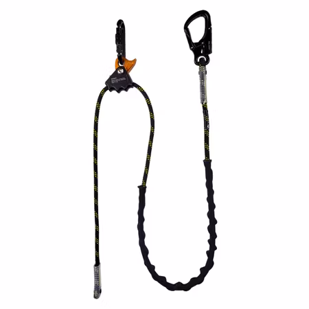 Justerbar positioneringslina 11 mm – statisk lina med slitageskydd & aluminiumgripare