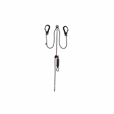 Förankringslina för takarbete med energiabsorbator