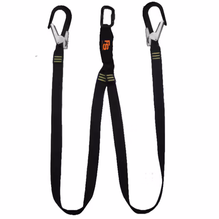 Flamskyddad dubbel falldämpande lina – Kevlar® / Nomex® för svets- och högriskmiljöer