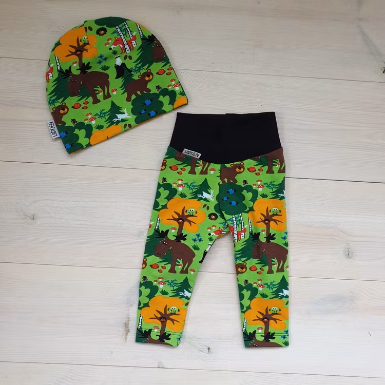 LEGGINGS OCH MATCHANDE MÖSSA STORLEK 62/68