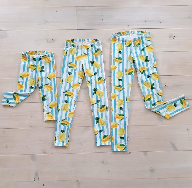 LEGGINGS MED CITRONER - storlek 74/80