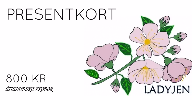 PRESENTKORT 800 KR