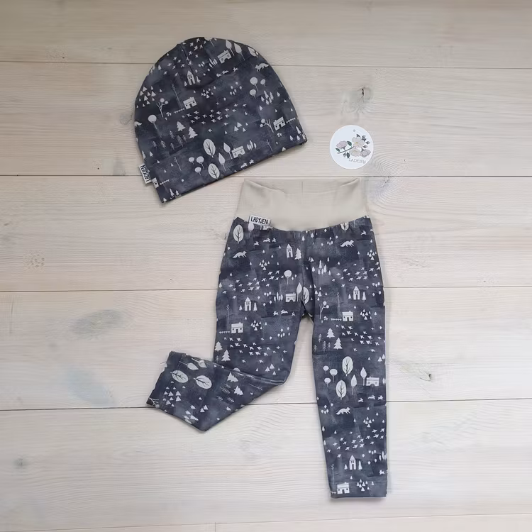 LEGGINGS MED MATCHANDE MÖSSA STORLEK 74/80