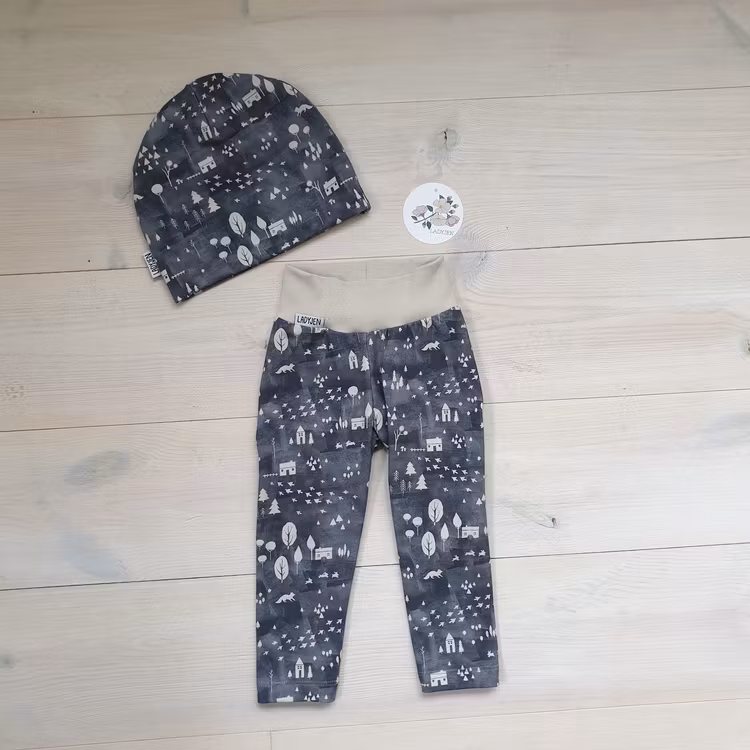 LEGGINGS MED MATCHANDE MÖSSA STORLEK 74/80