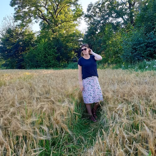 TRIKÅKJOL - ÄPPELBLOM (S & L)