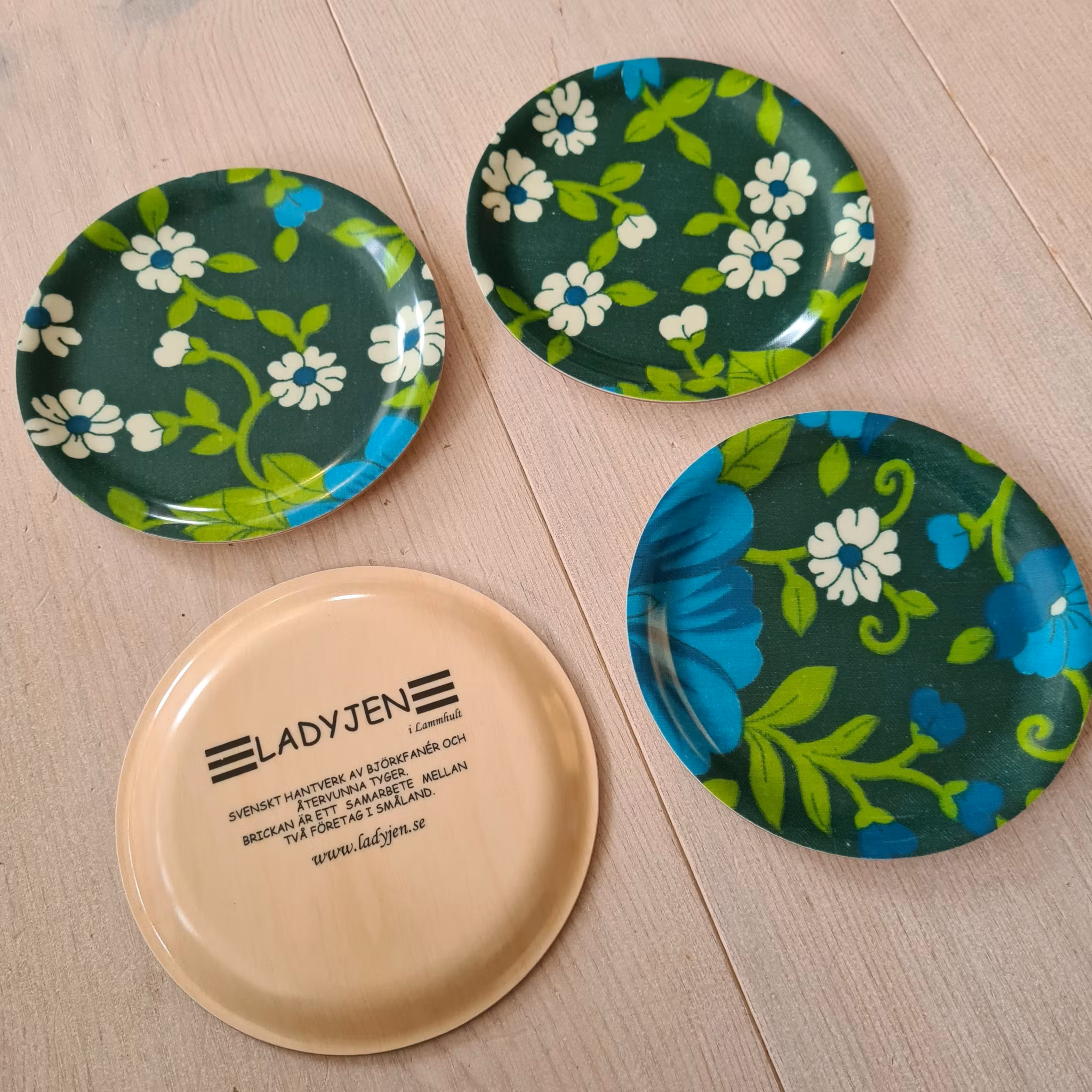 Glasunderlägg 4-pack