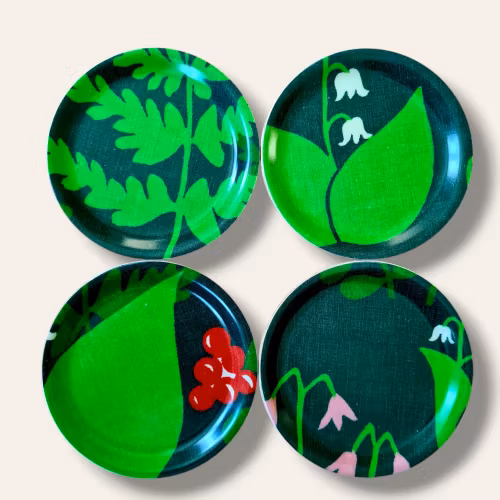 Glasunderlägg 4-pack