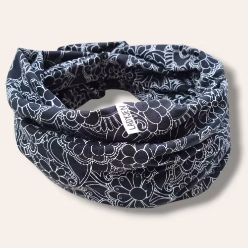 TUB - Svart/vit blommig