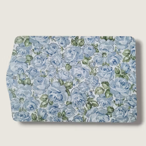 SKÄRBRÄDA - blommönster blå