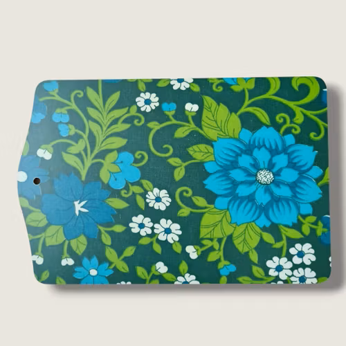 SKÄRBRÄDA - blommönster grön