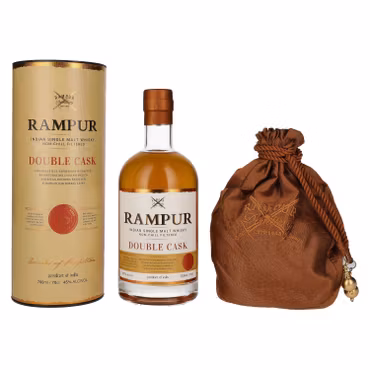 Rampur DOUBLE CASK Indian Single Malt Whisky 45% Vol. 0,7l