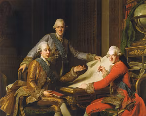 GUSTAV III OCH HANS BRÖDER av Alexander Roslin