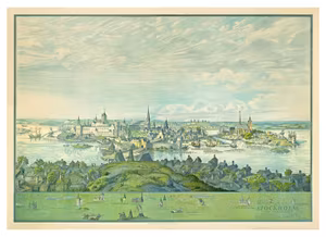 TRE KRONOR STOCKHOLM UNDER WASA TIDEN fastställd genom mätningar 1925