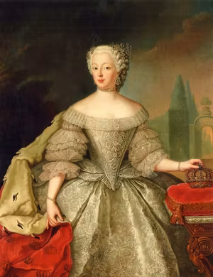 DROTTNING LOVISA ULRIKA I KRÖNINGSDRÄKT av Antoine Pesne