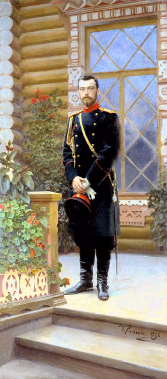 NICHOLAS II 1896 - NIKOLAJ II 1896 by/av Ilja Repin