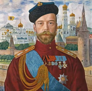 TSAR NICHOLAS II 1915 - TSAR NIKOLAJ II 1915 by/av Boris Kustodiev