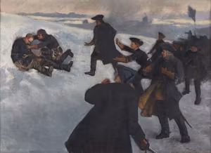 KARL XII:s DÖD av Gustaf Cederström