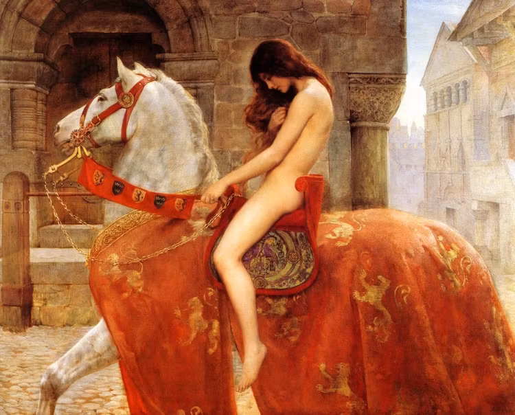 LADY GODIVA av Hon. John Collier
