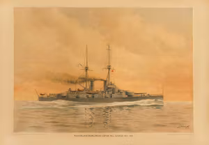 PANSAR BÅTEN HMS SVERIGE av JACOB HÄGG (AFFISCH A1)