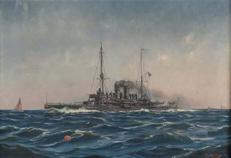PANSARSKEPPET HMS ÄRAN av ARVID AHLBERG