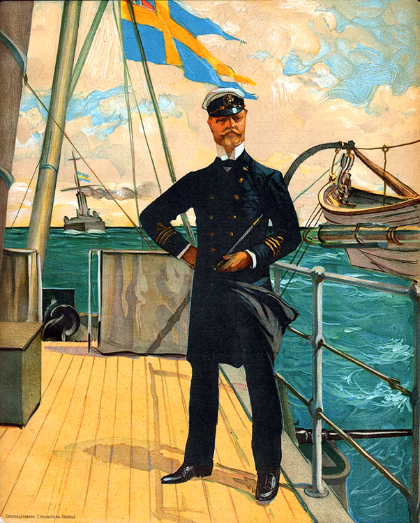 KOMMENDÖRKAPTEN PÅ SVENSK PANSARBÅT av VICTOR ANDRÉN