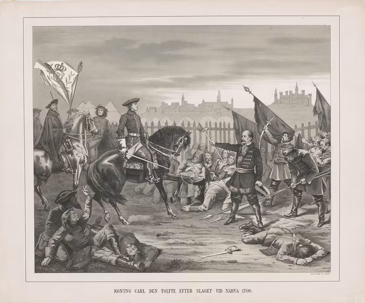 KONUNG CARL DEN TOLFTE EFTER SLAGET VID NARVA 1700