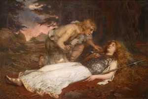 SIEGFRIED OCH BRÜNNHILDE av CHARLES ERNEST BUTLER