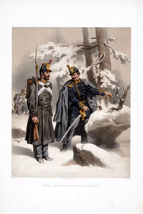 Smålands grenadjärbataljon. Efter Fritz von Dardel