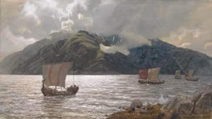VIKINGASKEPP I SOGNEFJORDEN av HANS GUDE
