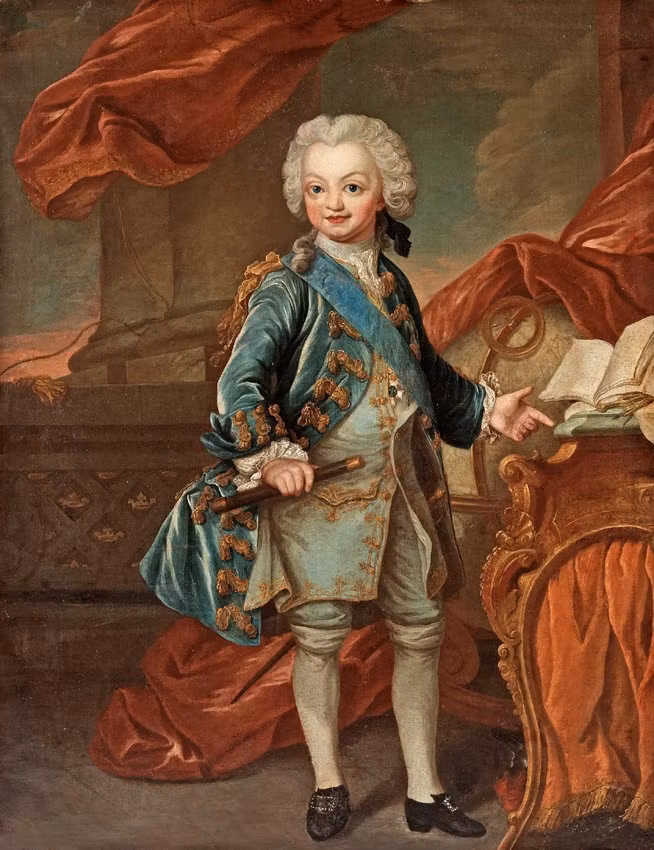 GUSTAV III SOM BARN av Lorenz Pasch d.y.