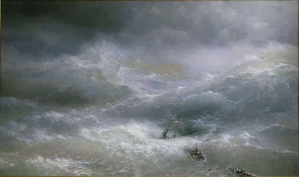 JÄTTEVÅGEN av Ivan Konstantinovich Aivazovsky