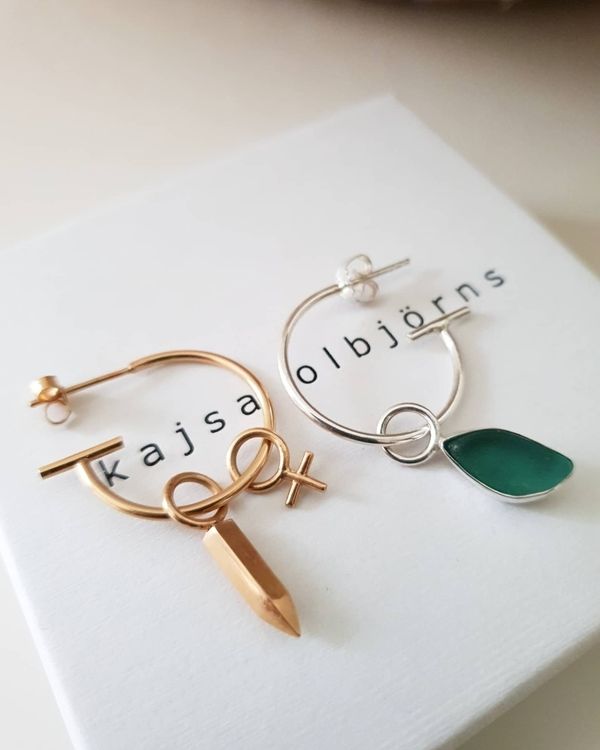 BEACH GLASS EARRING - SINGLE
