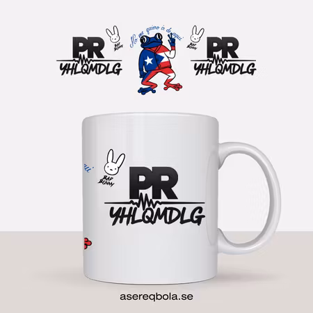 Tazas Latinas Bad Bunny el conejo malo!