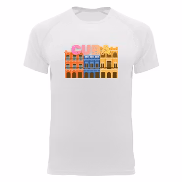 Tränings Tshirt Paisaje cubano