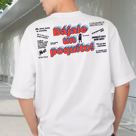 Tränings Tshirt Bajale un poquito parodia cubana