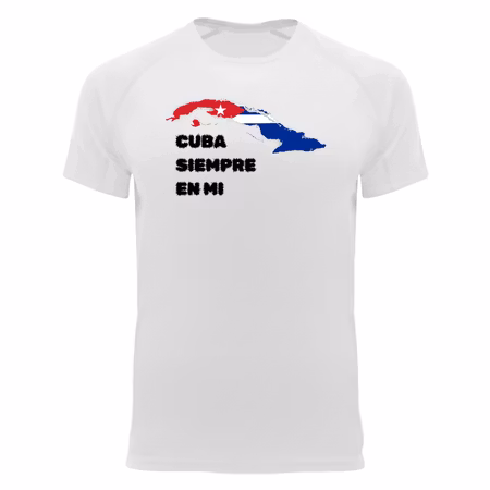 Tränings Tshirt Cuba siempre en mi