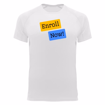 Tränings Tshirt Enroll Now!