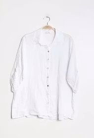 Doris - Linneskjorta - Vit