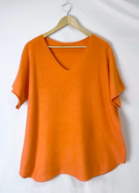Tröja - Kort ärm - Orange