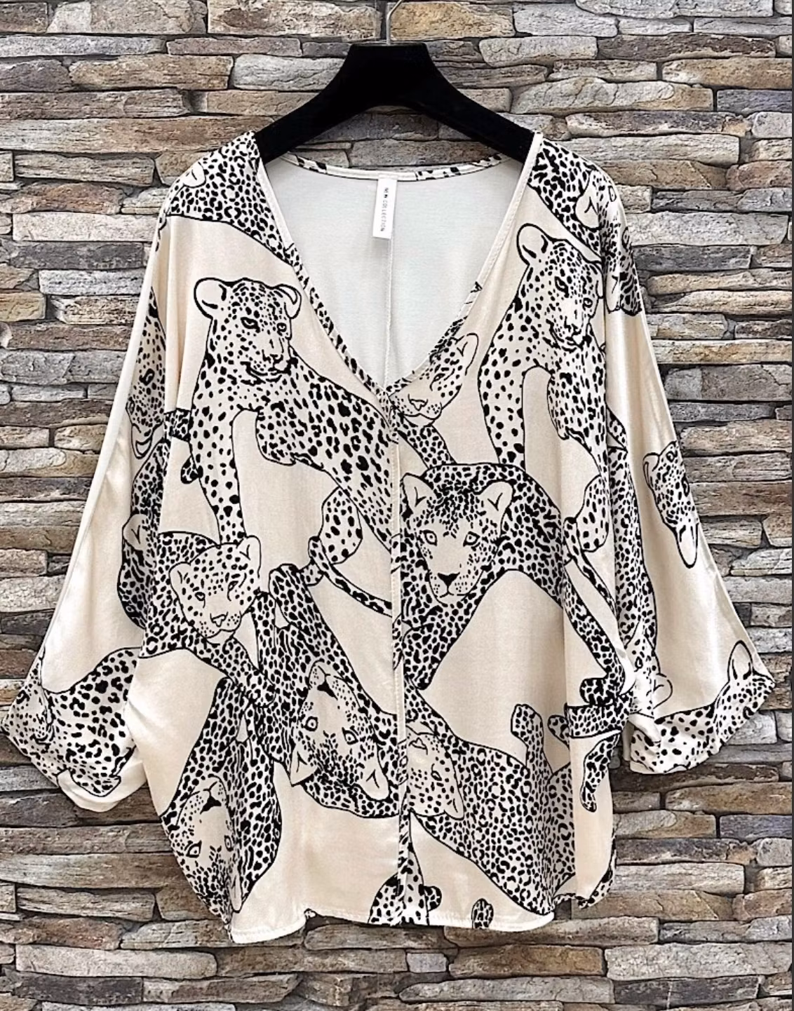 Blus - Siv- Beige