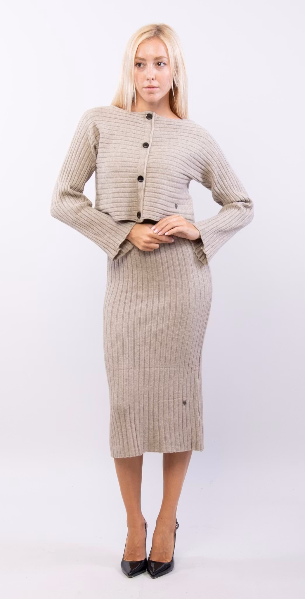 Klänning set - Lou - Beige
