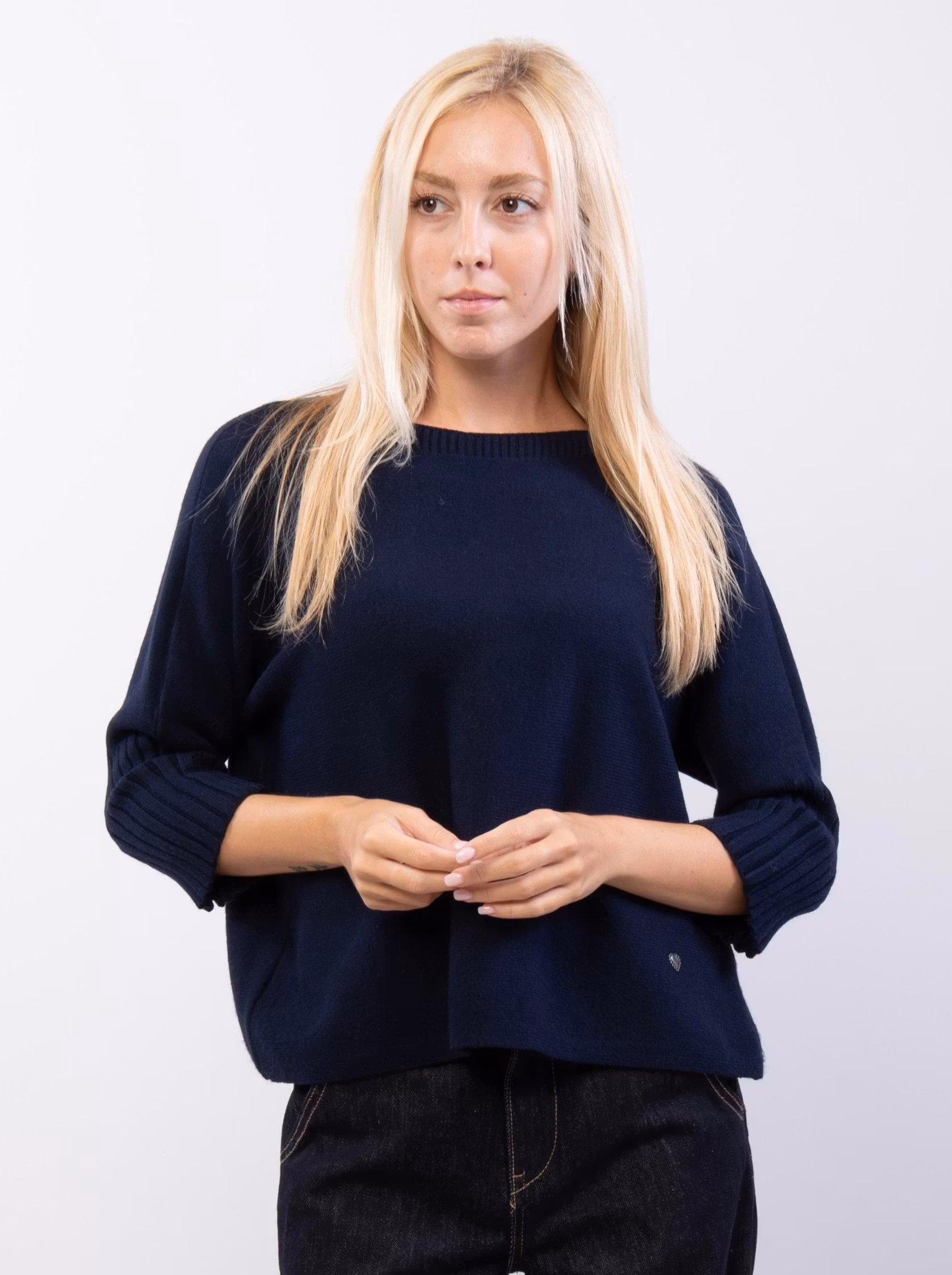 Tröja- Livia - Marinblå