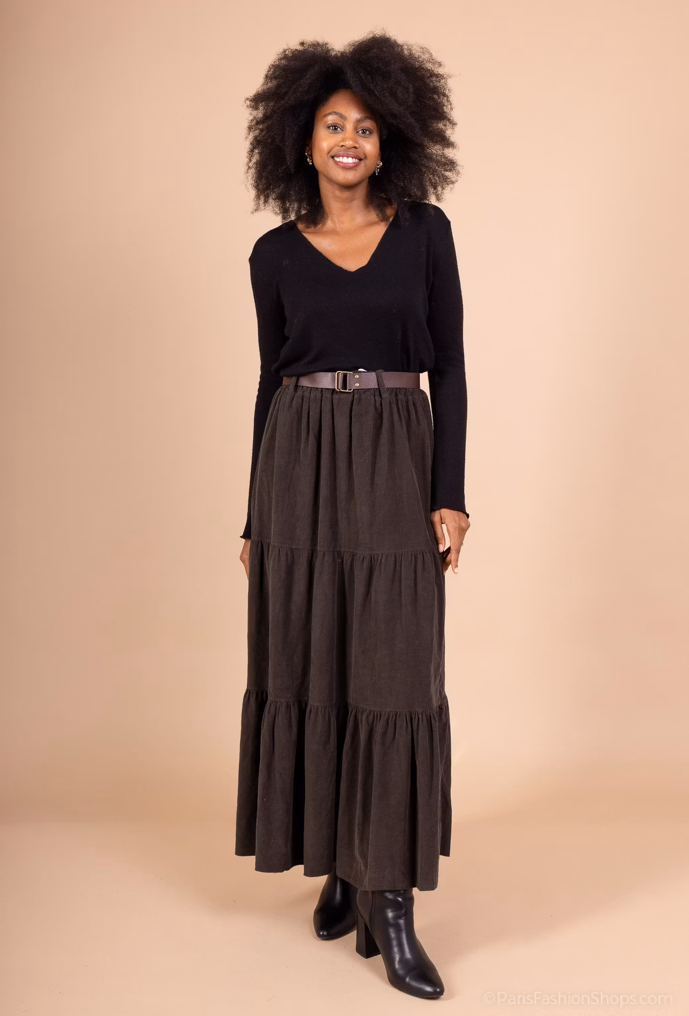 Kjol - Manchester -Choklad