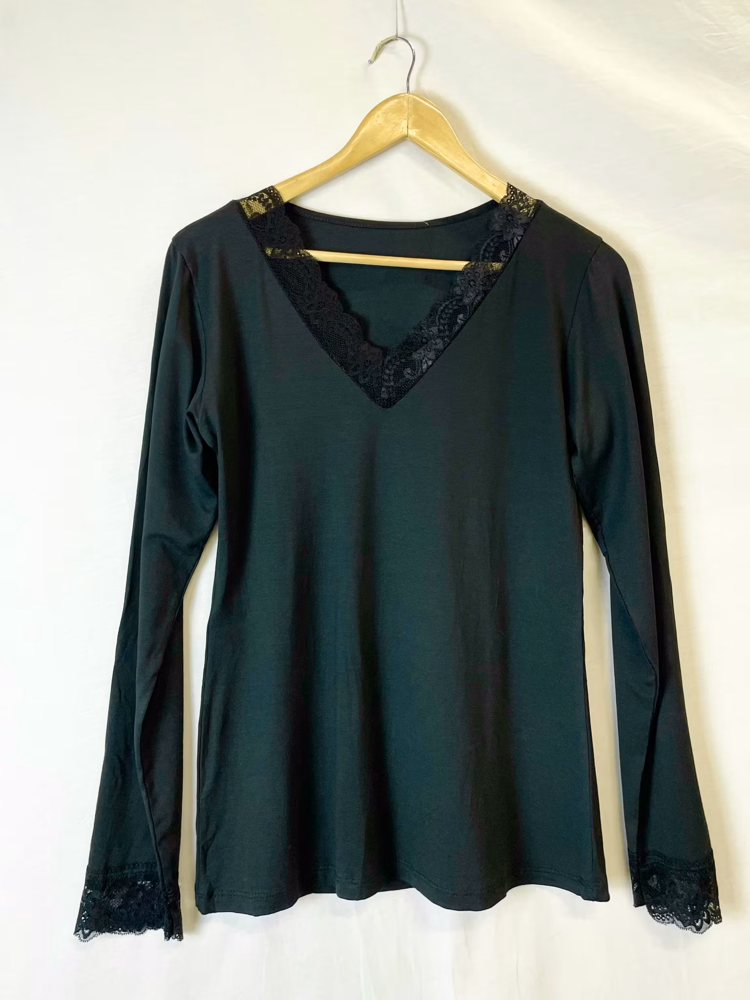 Spets Topp -  Mille - Svart