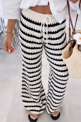 Stickad Byxa - Rand - Flera färger